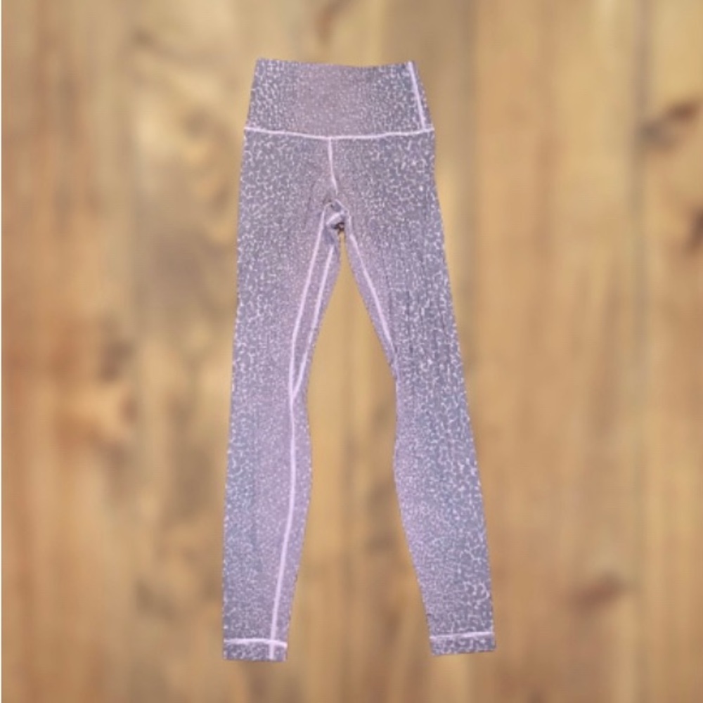 Gray leopard print Lululemon align leggings
